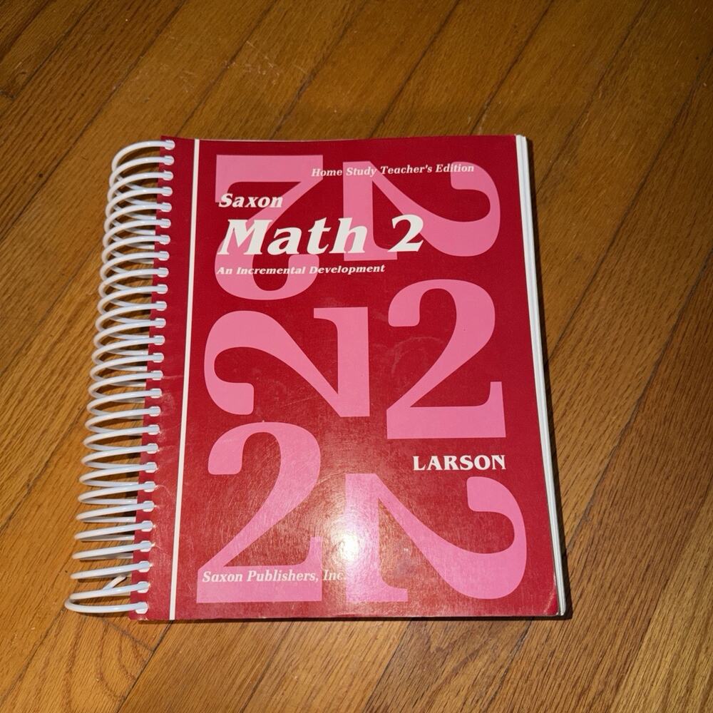 Saxon Math 2 Home Study Teacher's Edition Spiral Bound No Writing No Highlights